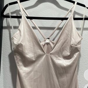 Champagne fitted dress. Brand new